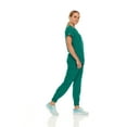 thumbnail image 5 of Hey Collection Womens Stretch Colorful V-Neck Jogger Scrubs Set, Medical Nursing Tops with Four Pocket Scrubs Jogger Pants, 5 of 5