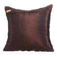 thumbnail image 3 of The HomeCentric Brown Throw Pillows Cover Pintucks Solid Silver Sparkly Beaded Pillow Cover Pack of 2 20x20 inch (50x50 cm) Pillow Cover Solid Pillow Cover Taffeta Modern Style - Chocolate Texture, 3 of 3