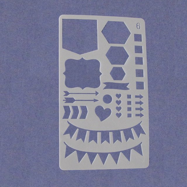 Plantilla de pintura contabilidad DIY hecha a mano hueco pancarta libro tema dibujo encaje regla