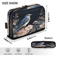 thumbnail image 3 of Standing Pencil Case with Base Large Capacity Stationery Pouch Pen Bag with Zipper for Women Men Watercolor Vintage Blue Bird, 3 of 7