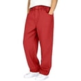 thumbnail image 2 of JTieaclothes Boys Cargo Pants With Multiple Pockets Straight Leg Casual Outdoor School Trousers Elastic Waist Comfortable Daily Wear Durable Twill Fabric For Kids,Boys Pants Sizes 11-12 Years, 2 of 6
