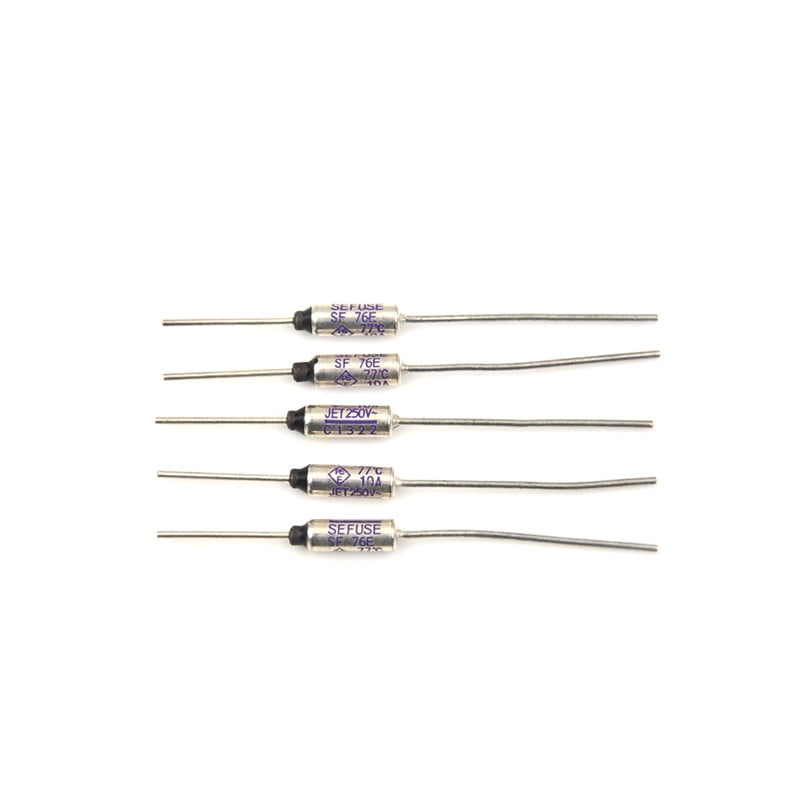 5pcs SF76E Sefuse Cutoffs NEC Thermal Fuse 77°C 77 Celsius Degree 10A