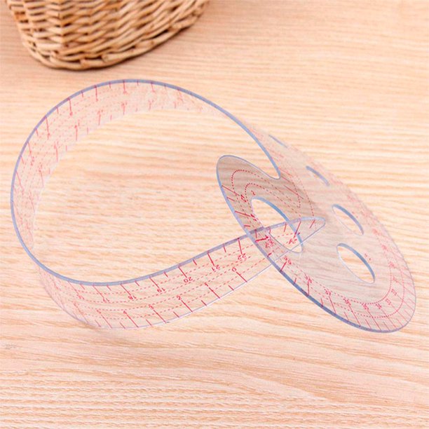 55Cm En Plastique Courbe Métrique Couture Règle Couturière Tailleur Mesure Règle Dessin Courbe