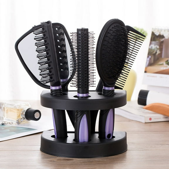 PBPBOX 5Pcs Anti Static Hair Comb and Detangling Hair Brush Set for Makeup