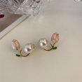 thumbnail image 4 of TUOBARR Pearl New Senior Sense Of Temperament Earrings Earrings, 4 of 5