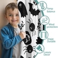 thumbnail image 3 of Blackout Kids Curtains,Halloween Black Ghosts Bats and Pumpkins Childrens Insulated Curtains Set Of 2,Bedroom Essentials,Toddler Room Decor 52"x84", 3 of 5