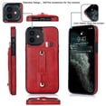 thumbnail image 2 of Funda con ranura para tarjetas oculta para iPhone 11, antigolpes, antideslizante, protección para cámara y correa de lazo., 2 of 5