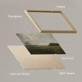 thumbnail image 4 of PixonSign Framed Wall Art Classic Rural Countryside Flower Landscapes Prints, Set of 4 Nature Wilderness Paintings, Minimalism Wall Décor, Adhesive Canvas Poster for Home Decor - 11"x14" Natural, 4 of 5
