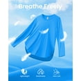 thumbnail image 4 of G4Free Women's UPF 50+ UV Shirts Long Sleeve Workout Sun Shirt Outdoor Gym Hiking Tops Quick Dry Lightweight, 4 of 7