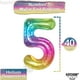 thumbnail image 4 of Birthday Number Balloon 40Inch Large Number Balloons, Rainbow Number 4 Balloon for Birthday Decorations (Number 4 ), 4 of 4