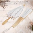 thumbnail image 3 of Exquisite Workmanship Wedding Lace Umbrella Set, Lace Sun Umbrella Set Smooth to Open and Close for Lady Women for Party Decor, 3 of 7