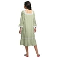 thumbnail image 3 of Moomaya Cotton A-Line Flared Sleepwear For Ladies WoMen's Nightdress, 3 of 6