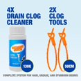 thumbnail image 4 of Sink and Drain Cleaning Powder - Powerful drain clog remover and drain cleaner, suitable for kitchen pipes, bathroom showers, and sewer drains - fast-acting formula, immediately relieves slow flow (4, 4 of 4