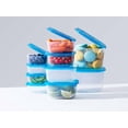 thumbnail image 1 of Mr. Lid Attached Food Storage Containers - Permanently Attached Plastic Lid, Space Saving (10), 1 of 6