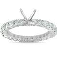 thumbnail image 1 of 1 1/2ct Diamond Eternity Mount Engagement Ring Setting 14k White Gold, 1 of 3