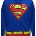 thumbnail image 2 of DC Comics Superman Adult Costume Hoodie Hooded Sweatshirt, 2 of 2