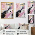 thumbnail image 4 of Designart "Pink And Gold Marble Symphony II" Abstract Marble Wall Art Living Room, 4 of 5