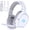 White, variant on Captain 700 Pro Gaming Headset for PS5, PS4,PC,Switch, Wireless gaming Headphones with Noise-Canceling Flip Mic,3.5mm Wired Mode for Xbox Series, LED Light,White