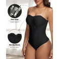 thumbnail image 4 of MANIFIQUE Strapless Shapewear Bodysuit Tummy Control for Women Faja Strapless Cupped Thong Bodysuit, 4 of 6