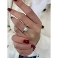 thumbnail image 3 of 2Ct Lab Created Diamond Round Cut Solitaire Beauty Ring 14K White Gold Plated, 3 of 3