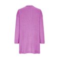 thumbnail image 5 of Tawop Cardigans Woman Long Cardigans for Women Autumn Solid Colour Cardigan Long Sleeve Knitted Mid-Length Sweater Pink M, 5 of 6