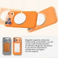 thumbnail image 2 of Dteck for iPhone 17 Pro Case with Rotating Magnetic Stand, Compatible with MagSafe, Full Camera Protection, Shockproof Liquid Silicone Case with Ring Holder,Black, 2 of 7