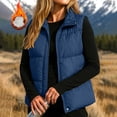 thumbnail image 2 of Yutgune Women's Puffer Vest Stand Collar Zip Up Sleeveless Jacket with Pockets Winter, 2 of 6