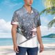 thumbnail image 3 of Fotbe Watercolor Winter Landscape For Christmas Camisa Hawaiana para Hombre Unisex – Camisa Casual de Verano con Botones de Manga Corta de Algodón y Lino,Small, 3 of 7
