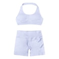 thumbnail image 5 of Afdoent Women 2 Piece Workout Sets Women's Non Padded Racerback Yoga Set High Waisted Seamless Workout Outfit Breathable Fitness Activewear, 5 of 5