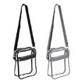 thumbnail image 1 of Unique Bargains Sac à Main en PVC Transparent Approuvé pour le Stade, Noir/gris, Sac à Main 2 Pièces, 1 of 6