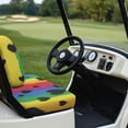 thumbnail image 4 of Aplkyhs Rainbow Love Universal Golf Cart Seat Covers American Pride Month Golf Cart Breathable Material Fit for Most Club Car Golf Cart Front Seat Covers Soft and Comfortable, 4 of 7