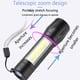 thumbnail image 4 of Injueey Linterna COB, portátil, de mano, impermeable, con , lámpara lateral, linterna eléctrica de emergencia ajustable con cordón Iluminación y accesorios, 4 of 6