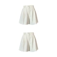 thumbnail image 4 of Qarigey corta de poliéster para mujer, cintura alta, fácil de combinar, elegante, a la moda, adelgazante, para chicas, para viajar y citas Type3 NO3, 4 of 6