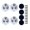 White, variant on 4pcs Adhesive Small Casters Small Rolling Wheel 360 Degree Rotating for Smooth Movement Of Kitchen Appliances