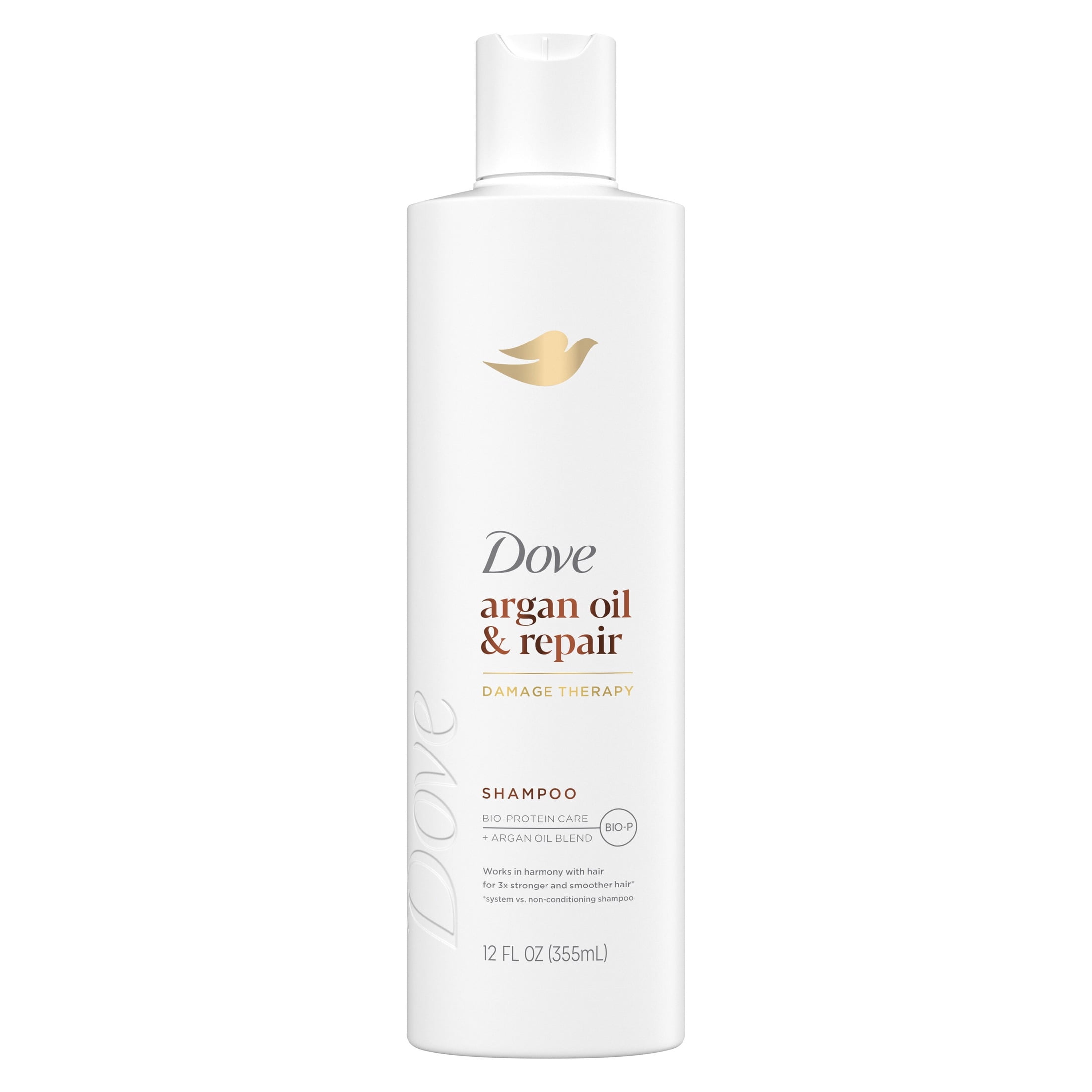 (6 pack) Dove Shampoo for Fine Hair Argan Oil & Repair with Bio-Protein Care Technology and Argan Oil Blend, 12 Fl Oz