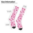 thumbnail image 5 of Easygdp Breast Cancer Ribbons Awareness Fashionable Adult Sockings&Sports Sockings&Breathable Sockings, Non-Pilling,Contrasting Color Design, 5 of 9