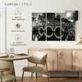 thumbnail image 4 of Elephant Stock Modern View Amsterdam Wall Art - Horizontal Multi Panel Canvas - Living Room Wall Decor - Places Multi Panel - Gray And Black Decor By Melanie Viola - 57" x 36", 4 of 4