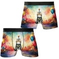 thumbnail image 3 of Hello 2025 Exotic Shorthair Celebrates Happy New Year Firework Balloon All Over Print Boxer Briefs Underwear for Men Dad Cat Lover Kitten Owner Gifts - 02024, 3 of 6