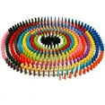 thumbnail image 1 of 120pcs/set Children Color Sort Rainbow Wood Domino Blocks Kids Toys Gift, 1 of 6