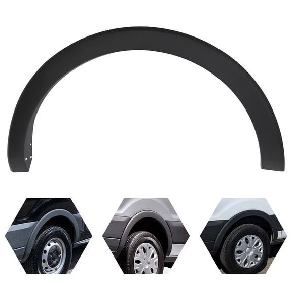 Rear Right Fender Trim Compatible with Ford Transit 150/250/350 2015-2022 Rear Fender Flare Wheel Arch Molding Trim Passenger Side Replace for CK4Z61280K96AC FO1791121 (Right)