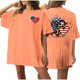 thumbnail image 2 of Fiudx Liquidación de Ofertas Flash Camiseta de Manga Corta con Cuello Redondo y Estampado Informal En La Parte Delantera y Trasera Del Día de La Independencia para Mujer, 2 of 5