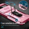 thumbnail image 5 of Dteck for Google Pixel 7 Case with Slide Camera Cover,Magnetic Rotated Kickstand Rubber Case Hard PC Camera Protection Military Grade Shockproof Heavy Duty Protective Cover,Pink, 5 of 8