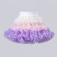 thumbnail image 2 of XXWXYD Girls Mesh Tulle Pettiskirt | Princess Puffy Ballet Tutu Skirt | Rainbow Birthday Part𝗒 Bubble Ballerina Shorts, 2 of 7