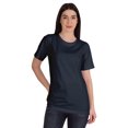 thumbnail image 1 of Inkmeso T-Shirt Basique Col Rond Femme Manches Courtes Coupe Régulière Long Tee Haut d'Entraînement, 1 of 8
