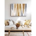 thumbnail image 4 of Brown Gray Wall Art for Living Room,Canvas Picture Wall Decor for Bathroom Bedroom,Vintage Abstract White Ombre Texture Painting Artwork for Office Kitchen Hallway Dining Room Home Decor 20"x24", 4 of 8