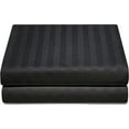 thumbnail image 6 of Fitted Sheet 1 Piece Only - 14" Inch Deep Pocket Full-XL Size Sheets - 400 TC Egyptian Cotton Super Elastic Bottom Mattress Covers & Protectors - Deep Pocket Fitted Sheet - Black Stripe., 6 of 6