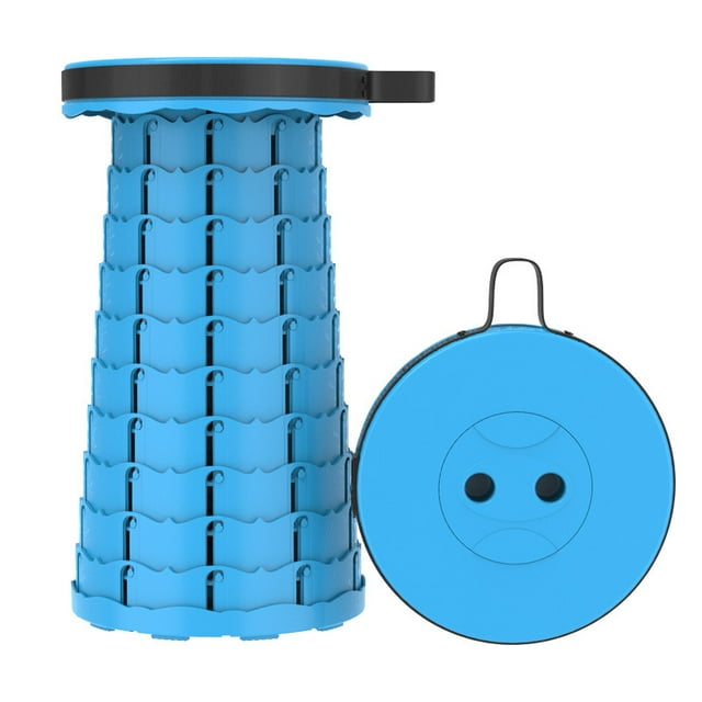 Tabourets Pliants Rétractables, Tabouret de Camping Portable, Tabouret Pliable Léger Mais Plus Robuste pour la Pêche, les Randonnées, le BBQ, les Fêtes, les Activités de Plein Air, Charge Max 600 Lb