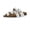White matt, variant on Luna Kids Sandals, Supportive Cork Footbed Slides for Kids, Boys and Girls with Adjustable Buckles and Comfortable Fit