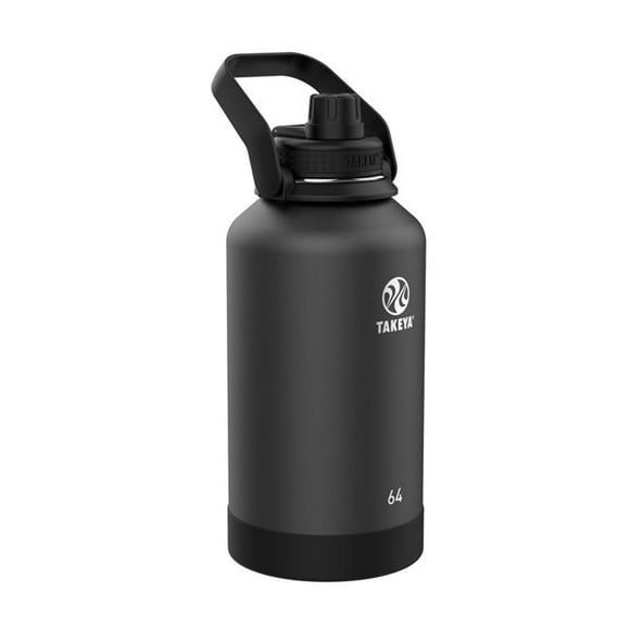 Takeya 6035237 64 oz Double Wall Onyx BPA Free Insulated Water Bottle