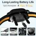 thumbnail image 7 of Dog Bark Collar, Rechargeable Anti Barking Training Collar with Beep Vibration Shock for Large Medium Small Dogs, Waterproof Bark Shock Collar with 8 Adjustable Sensitivity (Yellow), 7 of 7